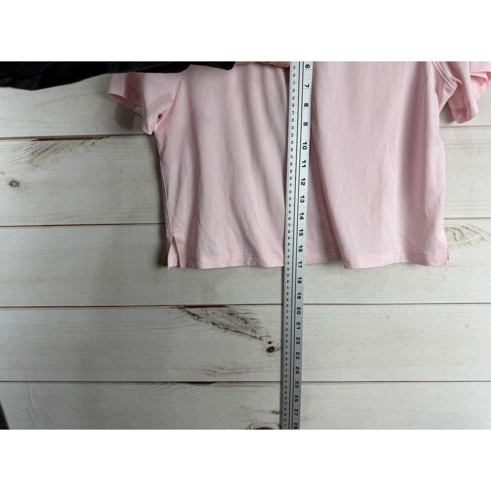 Lululemon Shirt Womens 6 Pink Cropped Short Sleeve Lightweight Athletic LW3HKVS - Picture 6 of 6